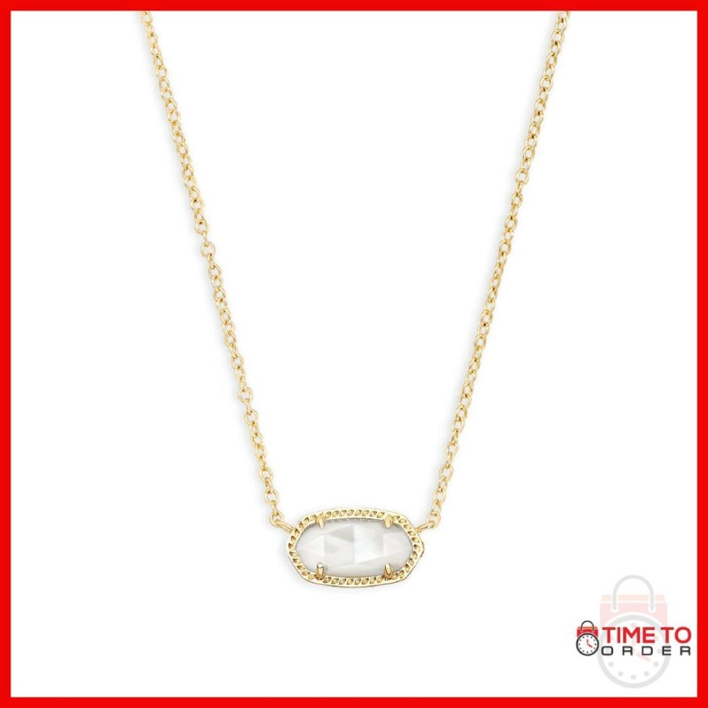 14k Gold-Plated Pendant Necklace, 15" Chain with Extender, Delicate